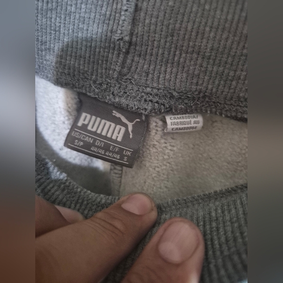 Puma Men's Heather Gray Joggers - Picture 3 of 6
